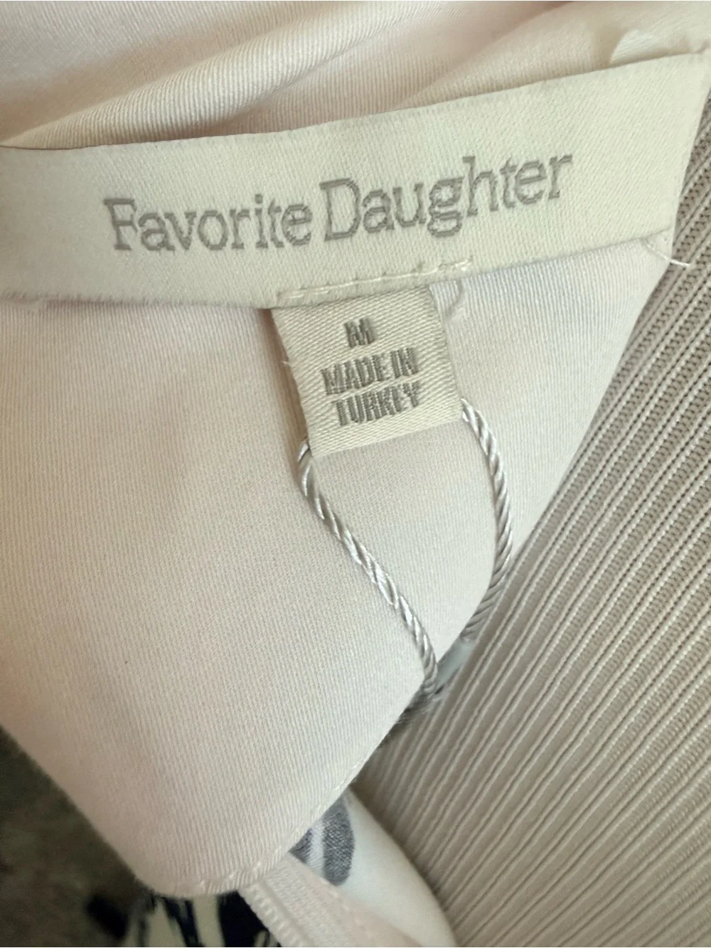 NWT Favorite Daughter The Truly Madly Mini Short Black & White Dress Size Medium
